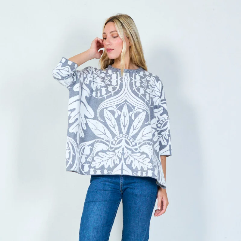 woven pullover sweaters handmade -Elegant patterned sweater wholesale