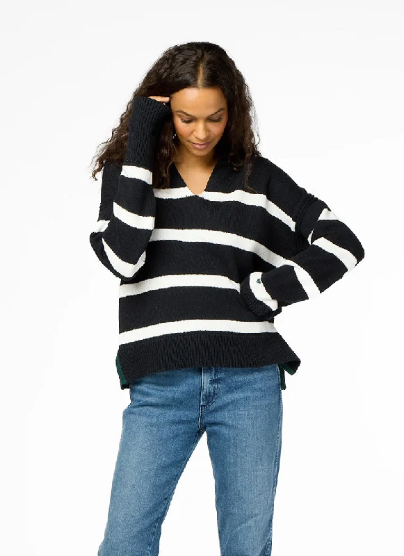 fitted striped pullover sweaters -Syd Sweater