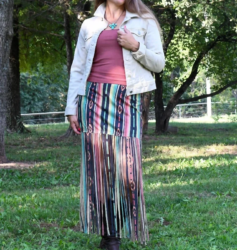 trendy asymmetrical skirts -trendy asymmetrical skirts -Rio Rancho Skirt In Multi