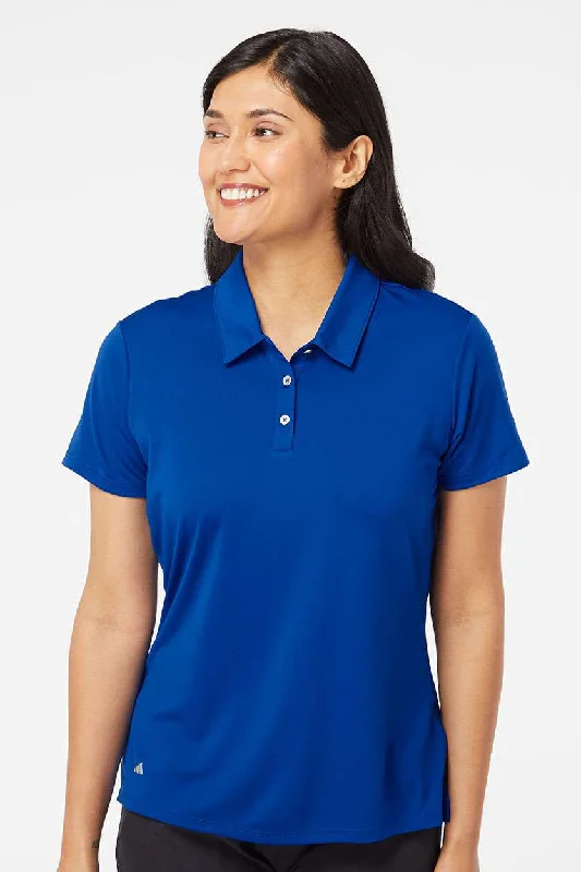 striped vivid blouses & shirts -striped vivid blouses & shirts -Adidas Womens Performance UPF 50+ Short Sleeve Polo Shirt - Collegiate Royal Blue