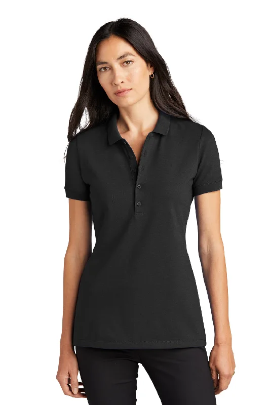 mock chic blouses & shirts -mock chic blouses & shirts -Mercer+Mettle Womens Moisture Wicking Short Sleeve Polo Shirt - Deep Black