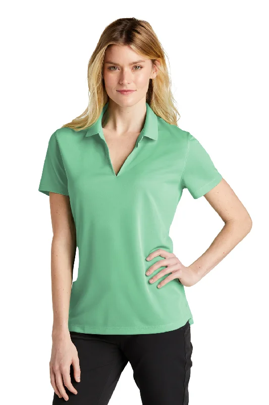 utility tie blouses & shirts -utility tie blouses & shirts -Nike Womens Dri-Fit Moisture Wicking Micro Pique 2.0 Short Sleeve Polo Shirt - Mint Green