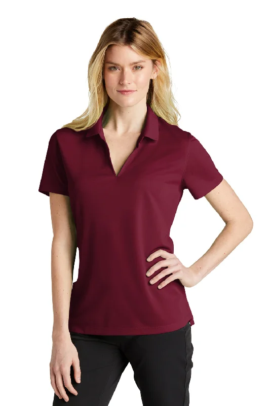 earthy bamboo blouses & shirts -earthy bamboo blouses & shirts -Nike Womens Dri-Fit Moisture Wicking Micro Pique 2.0 Short Sleeve Polo Shirt - Team Red