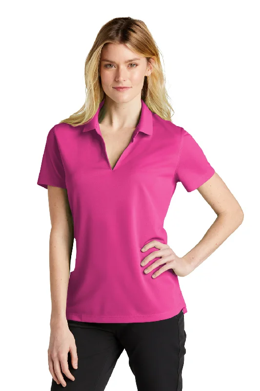 trendy asymmetrical blouses & shirts -trendy asymmetrical blouses & shirts -Nike Womens Dri-Fit Moisture Wicking Micro Pique 2.0 Short Sleeve Polo Shirt - Vivid Pink