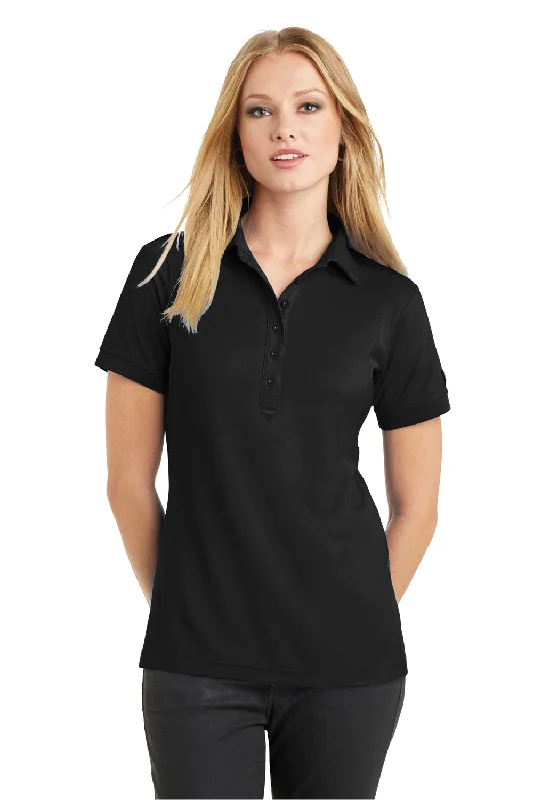 sharp cut blouses & shirts -sharp cut blouses & shirts -Ogio Womens Jewel Moisture Wicking Short Sleeve Polo Shirt - Blacktop