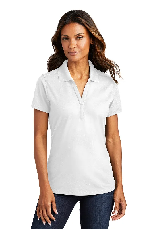 tie utility blouses & shirts -tie utility blouses & shirts -Port Authority Womens EZPerformance Moisture Wicking Short Sleeve Polo Shirt - White