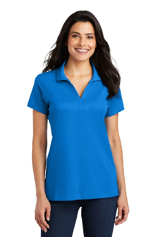 lined plush blouses & shirts -lined plush blouses & shirts -Port Authority Womens Rapid Dry Moisture Wicking Short Sleeve Polo Shirt - Skydiver Blue