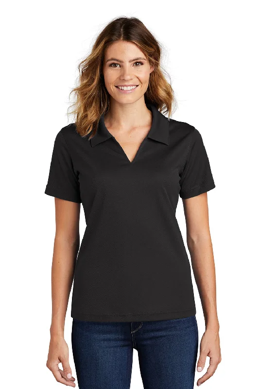 summer cool blouses & shirts -summer cool blouses & shirts -Sport-Tek Womens Dri-Mesh Moisture Wicking Short Sleeve Polo Shirt - Black