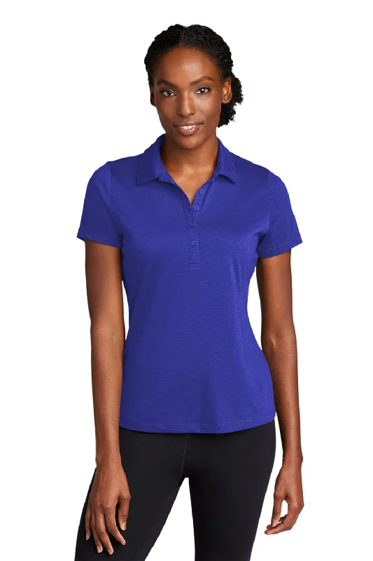 plain simple blouses & shirts -plain simple blouses & shirts -Sport-Tek Womens Strive Moisture Wicking Short Sleeve Polo Shirt - True Royal Blue