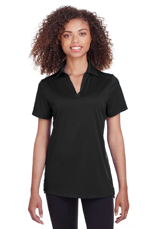 relaxed oversized blouses & shirts -relaxed oversized blouses & shirts -Spyder Womens Freestyle Short Sleeve Polo Shirt - Black