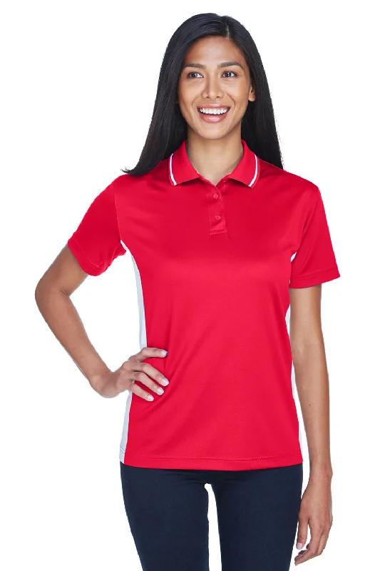 warm long blouses & shirts -warm long blouses & shirts -UltraClub Womens Cool & Dry Moisture Wicking Short Sleeve Polo Shirt - Red/White