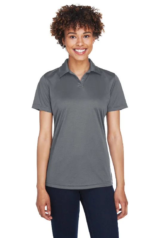 cozy thermal blouses & shirts -cozy thermal blouses & shirts -UltraClub Womens Cool & Dry Performance Moisture Wicking Short Sleeve Polo Shirt - Charcoal Grey