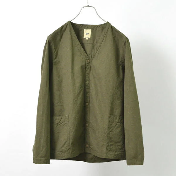 short ribbed cardigans -FOB FACTORY / F2409 military cardigan