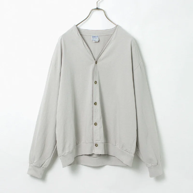 elbow-sleeve alpaca cardigans -WALLA WALLA SPORT / Loose Cardigan