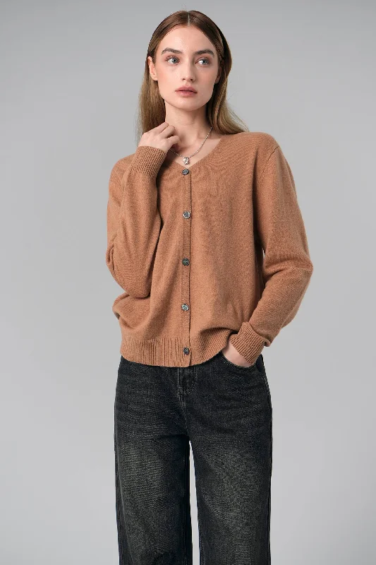 soft blend cashmere cardigans -Leanna Wool Cardigan