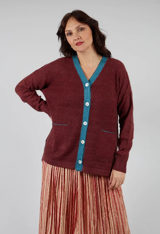 cropped ribbed cardigans cozy -Long Cardigan in Hollister Steel