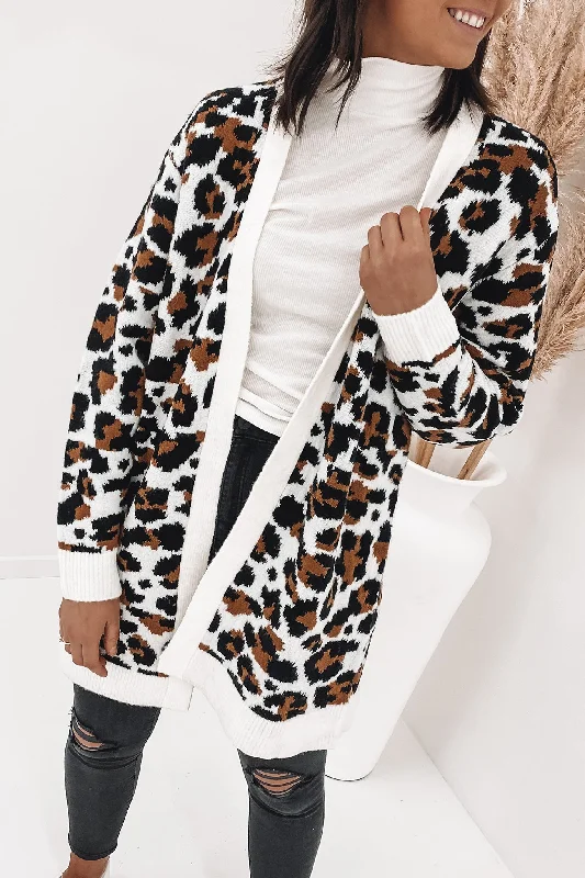 retro striped cardigans -Ocelot Cardi Print