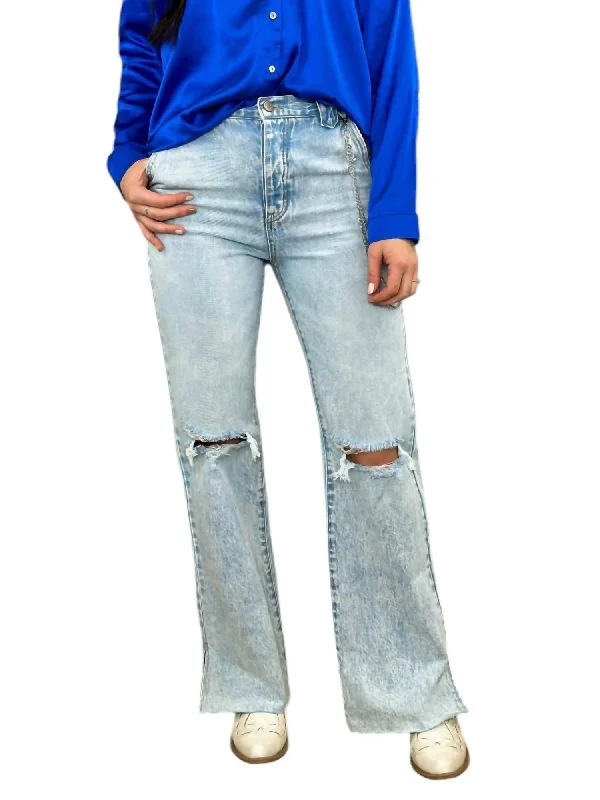 slim modern shorts -slim modern pants -90's Flare Jeans In Light Wash