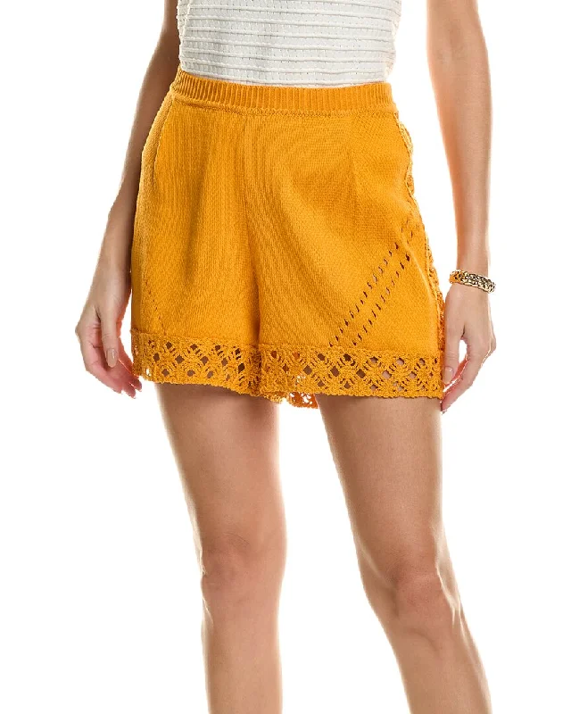 vivid striped shorts -vivid striped pants -Alberta Ferretti Short