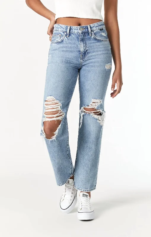 solid chic shorts -solid chic pants -Barcelona Wide Leg Jeans In Denim