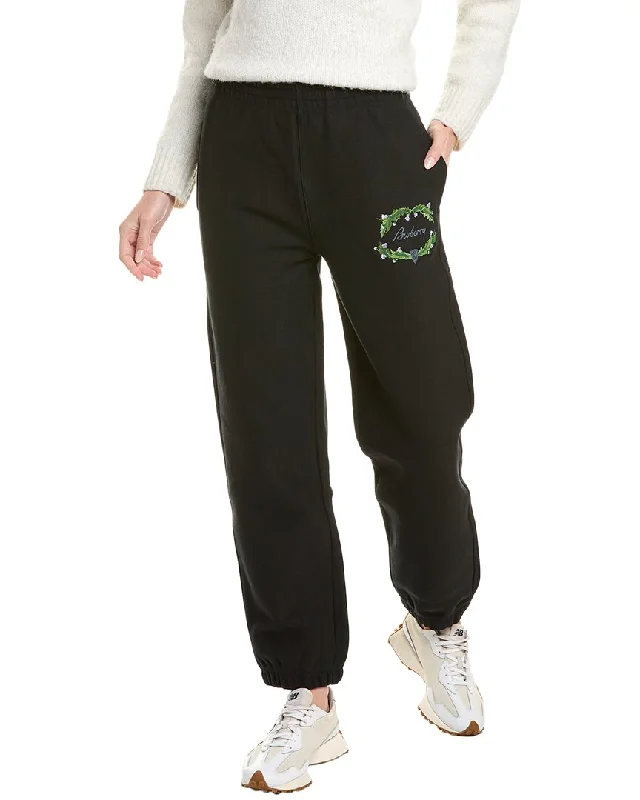 flowy dolphin shorts -flowy wide leg pants -Burberry Thistle Logo Jogging Pant