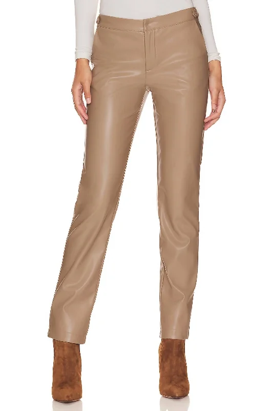 chic tapered shorts -chic tapered pants -Chloe Pant In Taupe