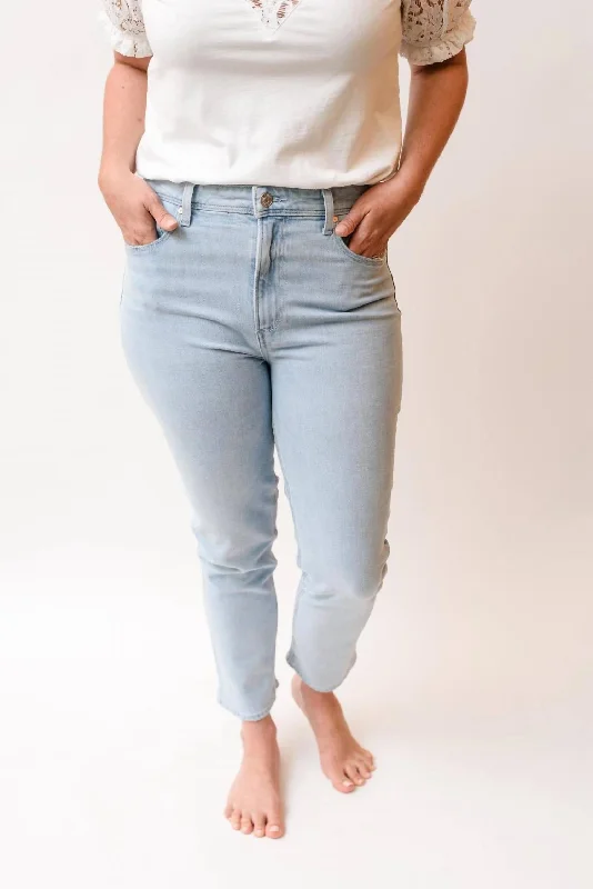 sports vented shorts -sports vented pants -High Rise Slim Crop Pants In Sarah