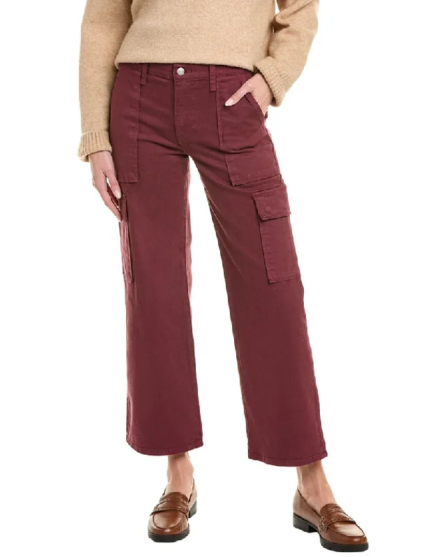 flowy cuff shorts -flowy cuff pants -HUDSON Jeans Rosalie Zinfandel Wide Leg Jean