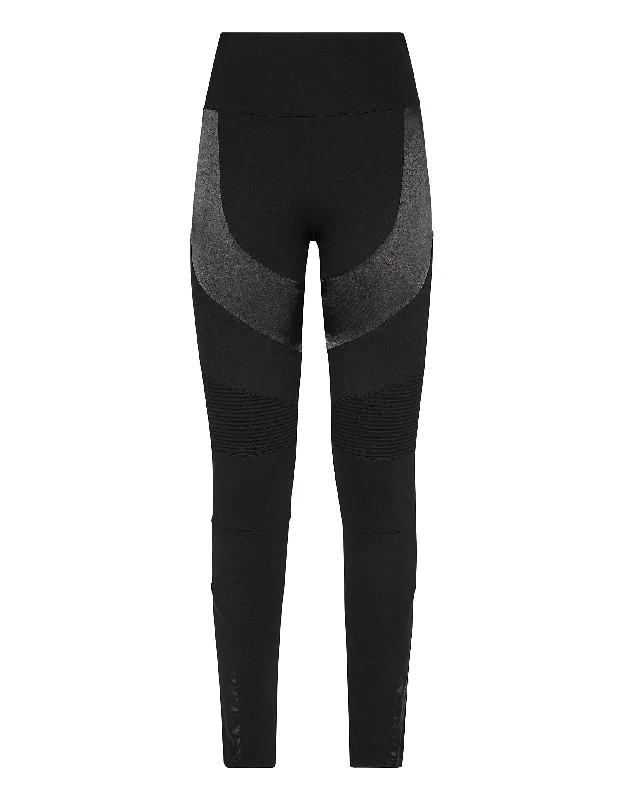 solid chic shorts -solid chic pants -Leisurewear Biker Leggings  Iconic Plein