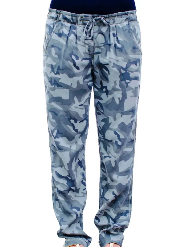 breezy blend shorts -breezy blend pants -Liza Drawstring Pants In Camo