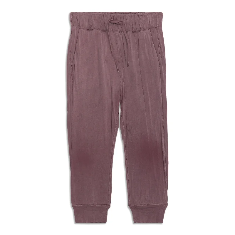 warm long shorts -warm long pants -Lost In Leisure Crop Jogger - Resale