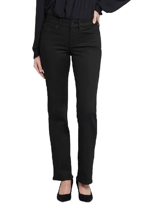 polished solid shorts -polished solid pants -NYDJ Marilyn Black Rinse Straight Jean