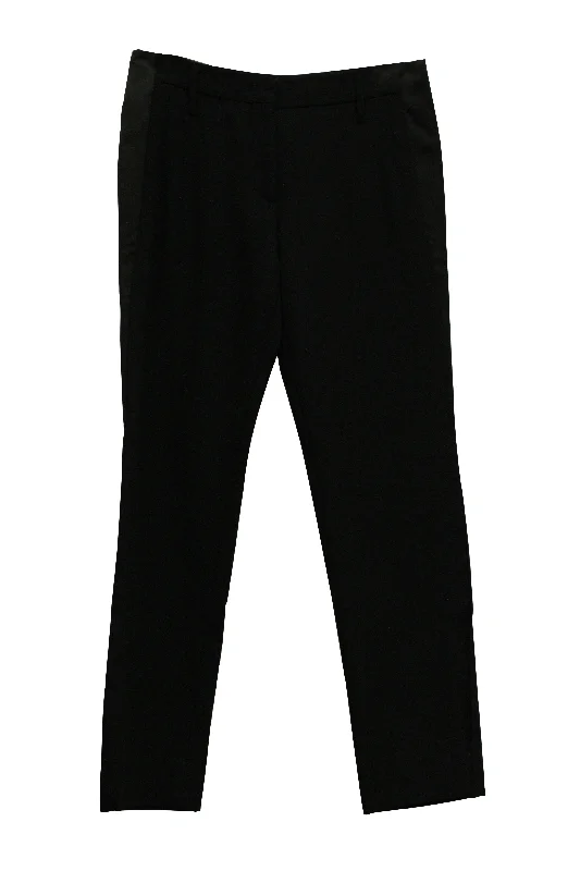 chic tapered shorts -chic tapered pants -Prada Tailored Pants in Black Wool