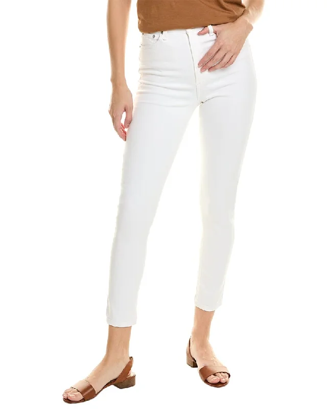 breezy blend shorts -breezy blend pants -rag & bone Nina High-Rise White Ankle Skinny Jean