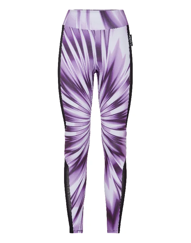 vivid striped shorts -vivid striped pants -Tie-dye Jogging High Waist Leggings