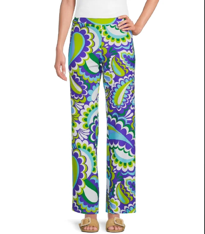 plain simple shorts -plain simple pants -Trixie Pant In Mod Paisley