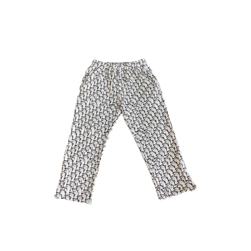 chic tapered shorts -chic tapered pants -Women's Dalmatian Sweatpants In Black/white